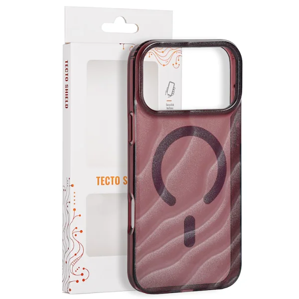 Калъф Tecto Shield Desert, съвместим с Magsafe за iPhone 18 Pro, махагон 6