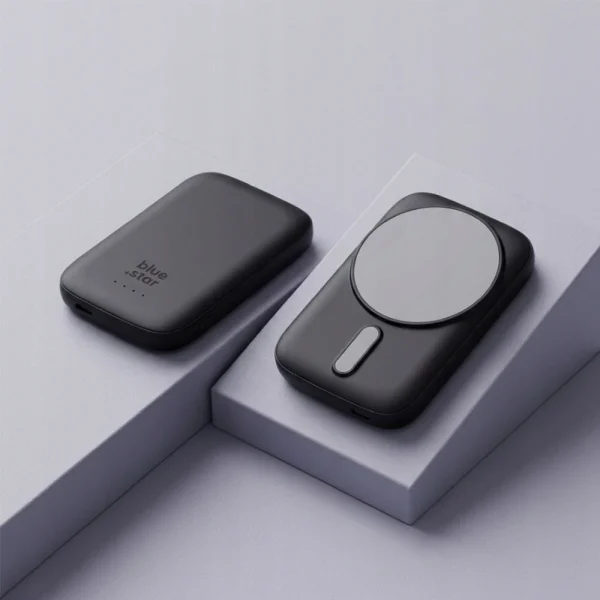 Power Bank Blue Star Slim DG-P8, 5000 mAh, Compatible with Magsafe, 15W, Black 4