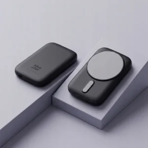 Power Bank Blue Star Slim DG-P8, 5000 mAh, Compatible with Magsafe, 15W, Black 4