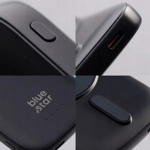 Power Bank Blue Star Slim DG-P8, 5000 mAh, Compatible with Magsafe, 15W, Black 5