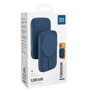 Power Bank Blue Star Slim DG-P8 5000 mAh MagSafe compatible 15W - Navy Blue 4