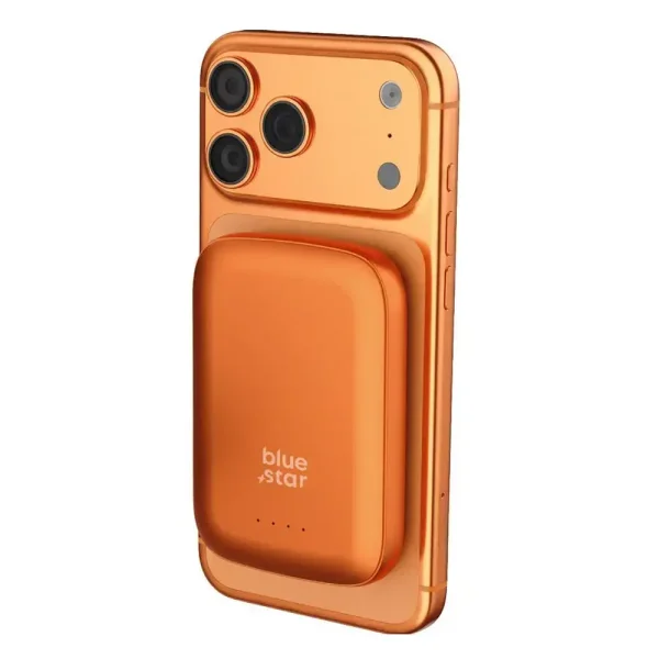 Power Bank Blue Star Slim DG-P8, 5000 mAh, Compatible with Magsafe, 15W, orange 3
