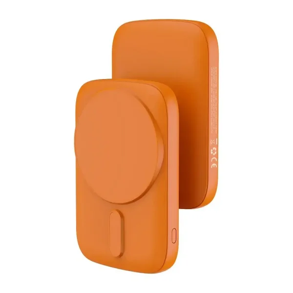 Power Bank Blue Star Slim DG-P8, 5000 mAh, Compatible with Magsafe, 15W, orange 2