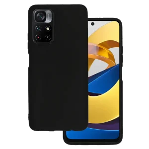 Силиконов калъф Matte за Xiaomi Poco M4 5G, Черен