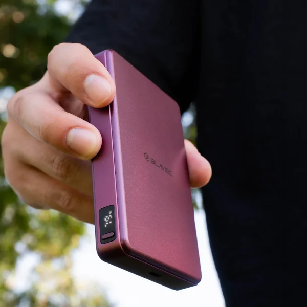 Външна батерия Blavec 10000mAh BJ-05 Ultra, Type C, Qi2.2, 25W + PD, 45W, лилав 5
