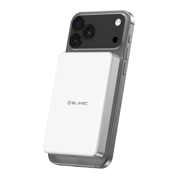 Power Bank Blavec 10000mAh BJ-05 Ultra, Type C, Qi2.2, 25W + PD, 45W, white 3