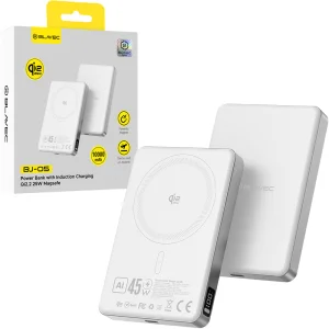 Power Bank Blavec 10000mAh BJ-05 Ultra, Type C, Qi2.2, 25W + PD, 45W, white