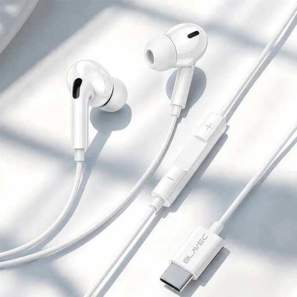 Blavec BHS-01 Type-C Headphones, DAC, BHS01-W, white 3