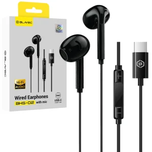 Earphones Blavec BHS-02 Type-C, DAC, BHS02-B, black