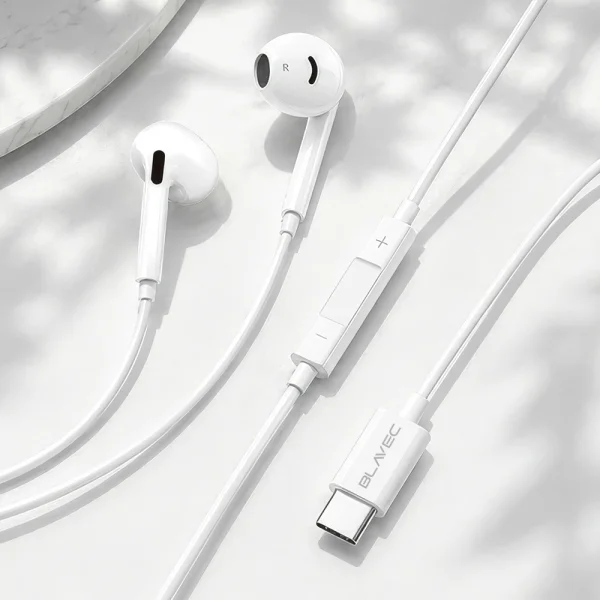 Earphones Blavec BHS-02 Type-C, DAC, BHS02-W, white 3