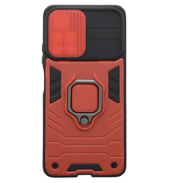 Удароустойчив Калъф Ring Holder за Xiaomi note 11 5G /Poco M4 Pro 5G, Червен 2