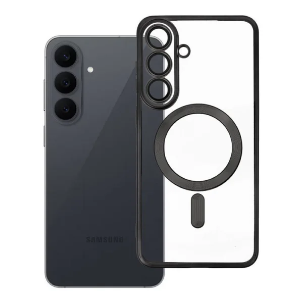 Калъф Electro Mag Cover, съвместим с Magsafe за Samsung Galaxy S26 FE, черен 2