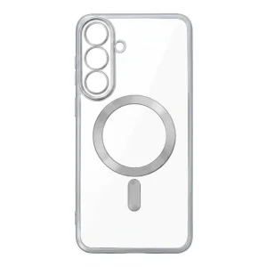 Калъф Electro Mag Cover, съвместим с Magsafe за Samsung Galaxy S26 FE, сребърен 3