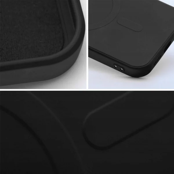 Калъф Silicone Mag Cover, съвместим с Magsafe за Samsung S26 FE, черен 4