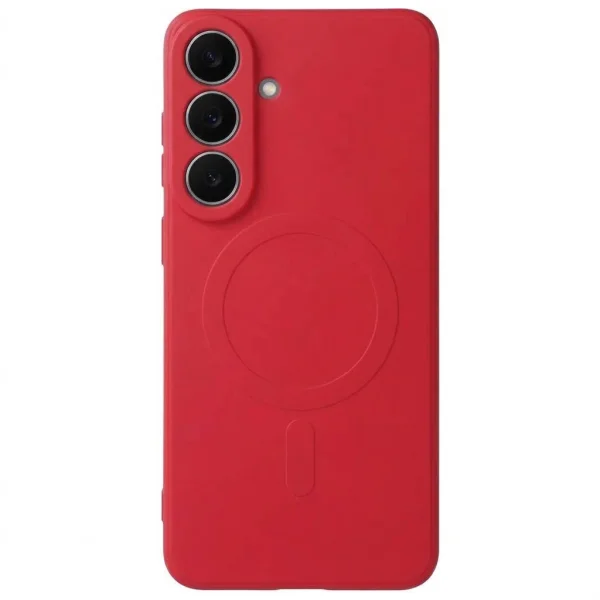 Калъф Silicone Mag Cover, съвместим с Magsafe за Samsung S26 FE, червен 1
