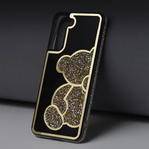 Удароустойчив калъф Teddy Bear за Samsung S26 FE , златен 4