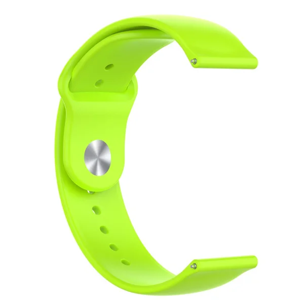 Универсална силиконова каишка 18mm Quick-Release за Huawei Watch GT 7 41mm / Xiaomi Mi Watch, светло зелен 2