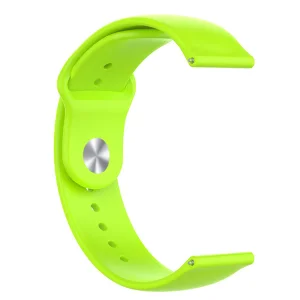 Универсална силиконова каишка 18mm Quick-Release за Huawei Watch GT 7 41mm / Xiaomi Mi Watch, светло зелен 2