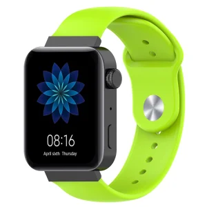 Universal Silicone Strap 18mm Quick-Release for Huawei Watch GT 7 41mm / Xiaomi Mi Watch, light green