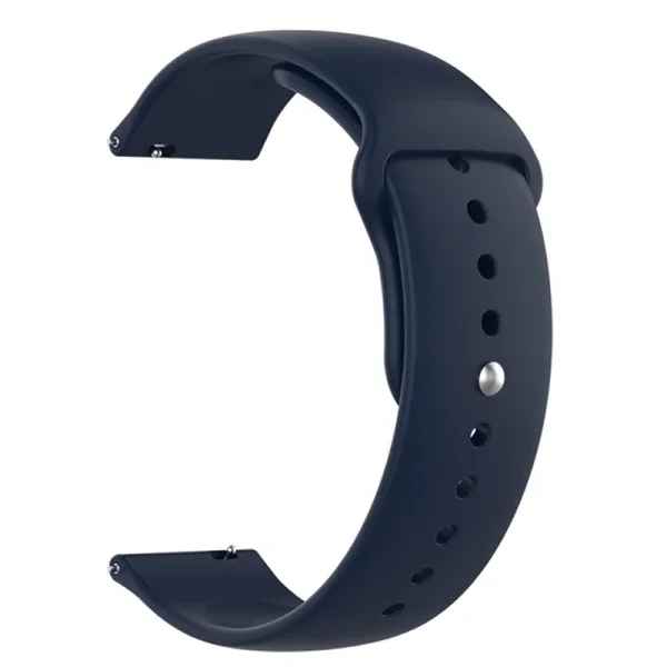 Universal silicone strap 18mm Quick-Release for Huawei Watch GT 7 41mm / Xiaomi Mi Watch, dark blue 4