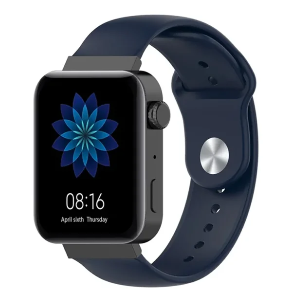 Universal silicone strap 18mm Quick-Release for Huawei Watch GT 7 41mm / Xiaomi Mi Watch, dark blue 1