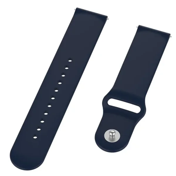 Universal silicone strap 18mm Quick-Release for Huawei Watch GT 7 41mm / Xiaomi Mi Watch, dark blue 5