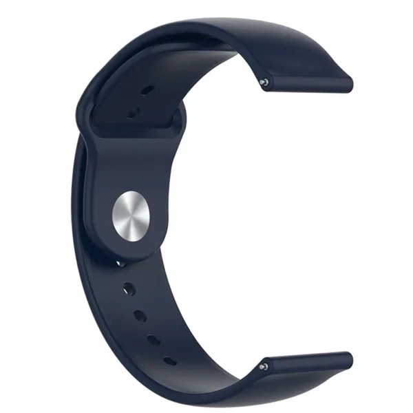 Universal silicone strap 18mm Quick-Release for Huawei Watch GT 7 41mm / Xiaomi Mi Watch, dark blue 2