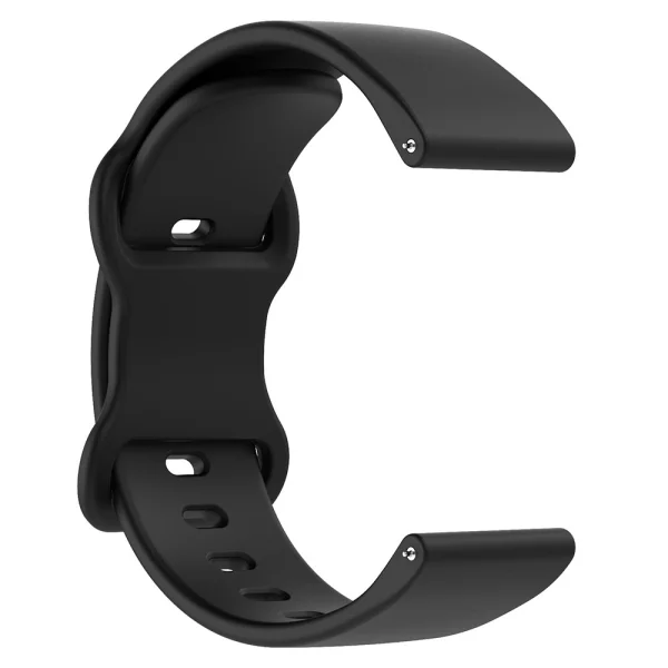 Универсална силиконова каишка 18mm Butterfly Shape, черен 2