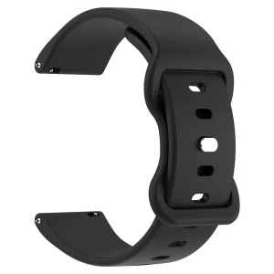 Универсална силиконова каишка 18mm Butterfly Shape, черен 4