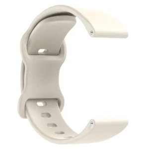 Универсална силиконова каишка 18mm Butterfly Shape, бежов 2