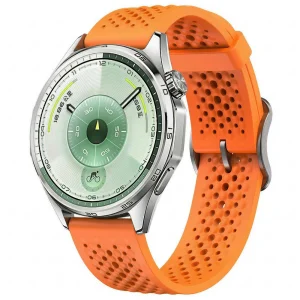 Universal silicone strap 18mm for Huawei Watch GT 6 41mm / GT 5 41mm / GT 4 41mm, orange