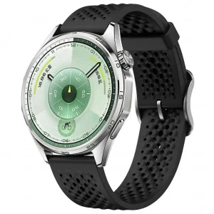 Универсална силиконова каишка 18mm за Huawei Watch GT 6 41mm / GT 5 41mm / GT 4 41mm, черен