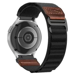 Textile strap Nylon Loop 18mm for Huawei Watch GT 7 41mm / GT 6 41mm / GT 5 41mm, black