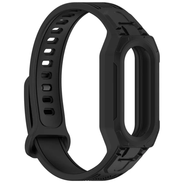 Silicone strap Integrated with Protective for Xiaomi Smart Band 9/8, black 4