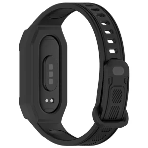 Silicone strap Integrated with Protective for Xiaomi Smart Band 9/8, black 2