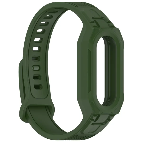 Силиконова каишка Integrated with Protective за Xiaomi Smart Band 9/8, зелен 4
