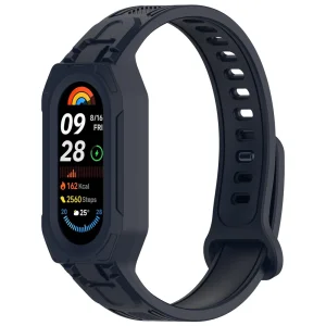 Силиконова каишка Integrated with Protective за Xiaomi Smart Band 9/8, тъмно син