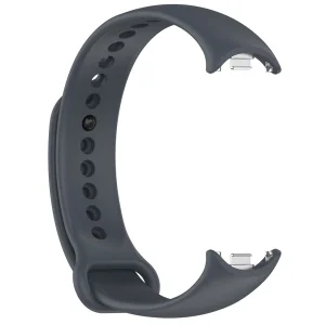 Metal Connector Silicone Strap for Xiaomi Smart Band 9/8, gray 4