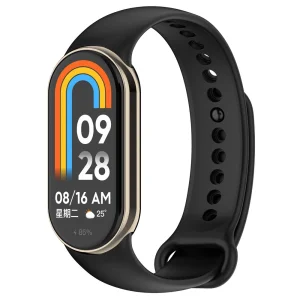 Silicone strap Metal Connector for Xiaomi Smart Band 9/8, black