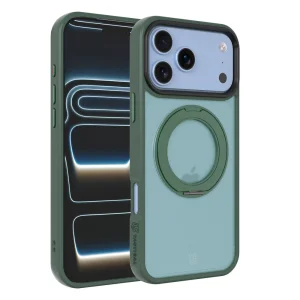Калъф Tactical MagForce, съвместим с Magsafe Hyperstand Cover за iPhone 18 Pro Max, зелен