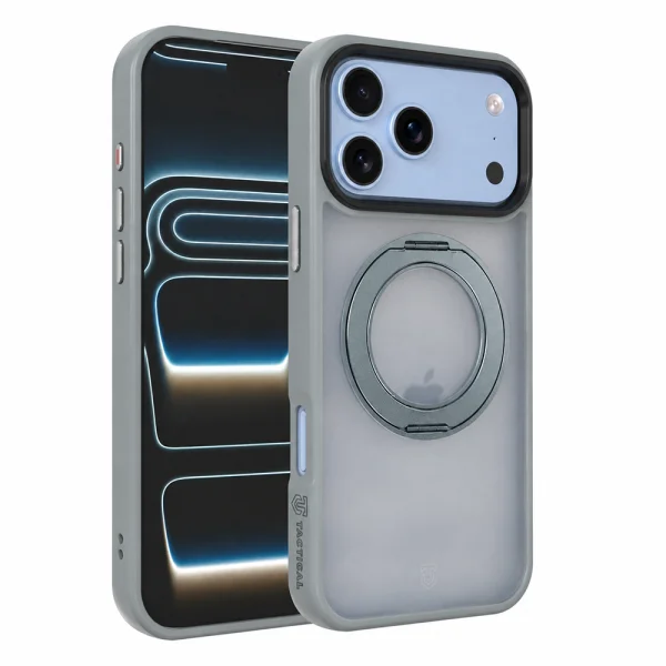 Tactical MagForce case, compatible with Magsafe Hyperstand Cover for iPhone 18 Pro Max, light grey 1