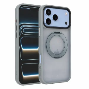 Tactical MagForce case, compatible with Magsafe Hyperstand Cover for iPhone 18 Pro Max, light grey