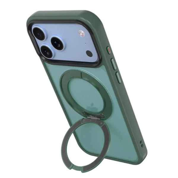 Tactical MagForce case, compatible with Magsafe Hyperstand Cover for iPhone 18 Pro, green 4
