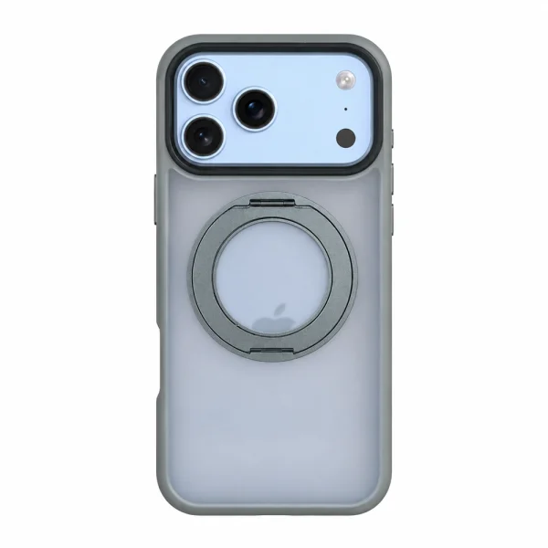 Tactical MagForce case, compatible with Magsafe Hyperstand Cover for iPhone 18 Pro, light gray 3