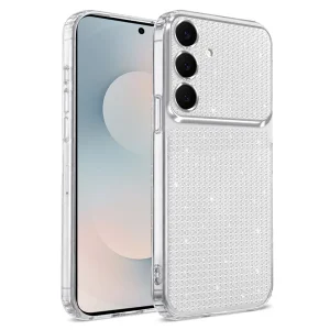 Diamond Glitter Texture case for Samsung Galaxy S26 FE, transparent