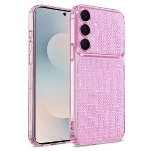 Diamond Glitter Texture Case for Samsung Galaxy S26 FE, pink