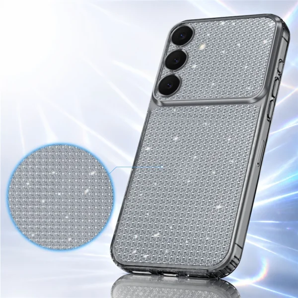 Diamond Glitter Texture Case for Samsung Galaxy S26 FE, black 3