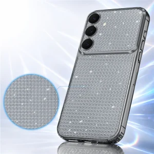 Diamond Glitter Texture Case for Samsung Galaxy S26 FE, black 3