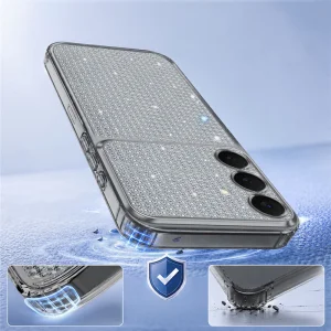 Diamond Glitter Texture Case for Samsung Galaxy S26 FE, black 4