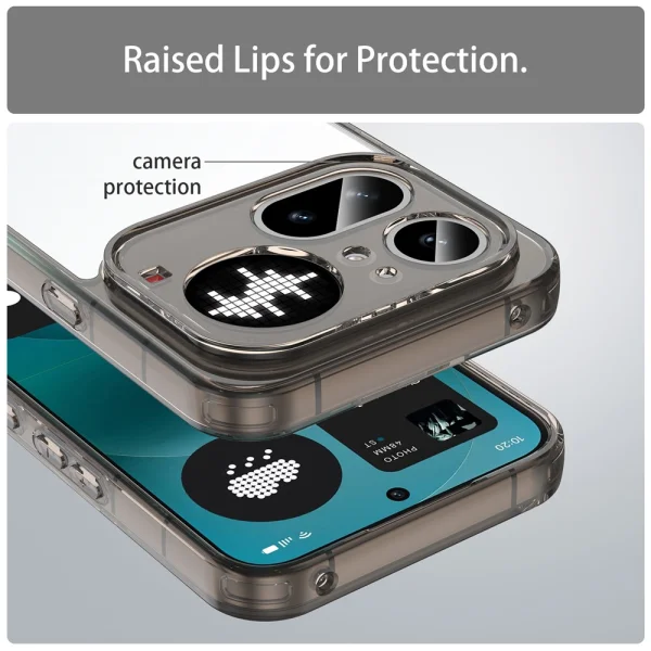 Калъф Anti Yellowing за Nothing Phone (4a), черен 4